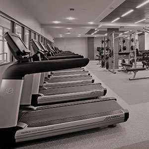 Plenty of fitness equipment
